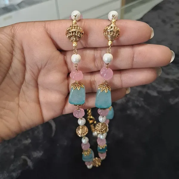 Royal_Turquoise_And_Pink_Melon_Gemstone_Necklace