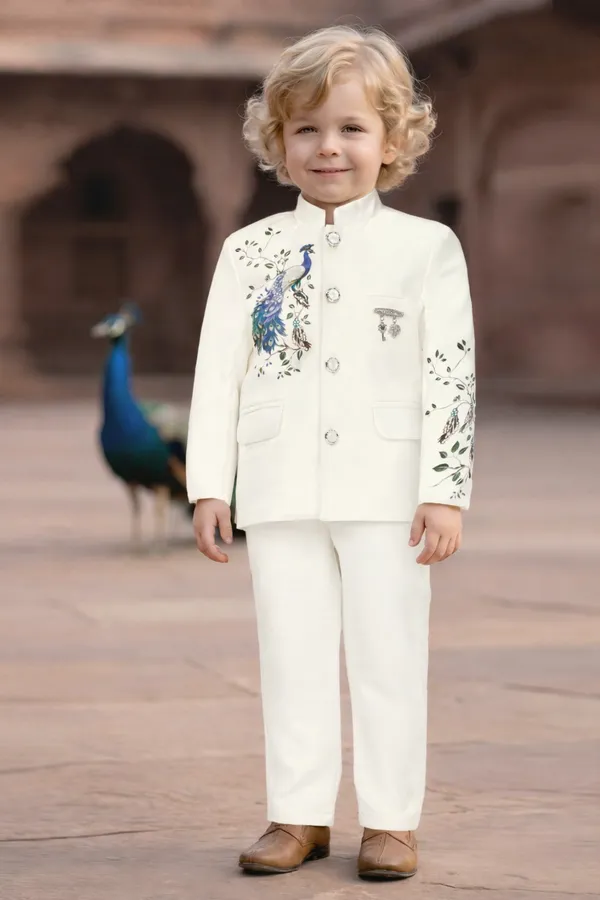 Off_White_Peacock_Embroidered_Ethnic_Bandhgala_Traditional_Indian_Formal_Wear