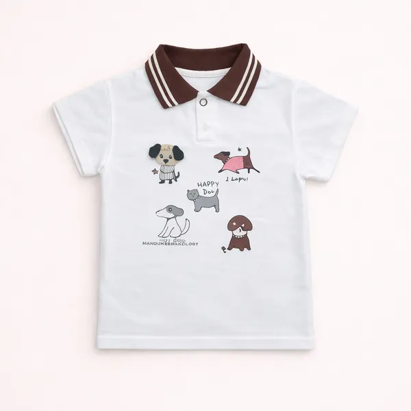 Luxury_Cotton_Polo_T-Shirt_–_Happy_Paws_Edition