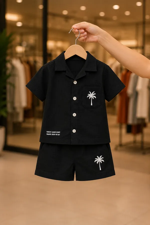 Midnight_Palm_Premium_Shirt_And_Shorts_Set
