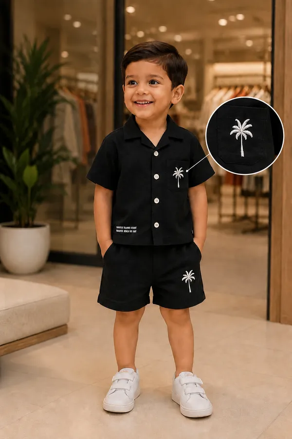 Midnight_Palm_Premium_Shirt_And_Shorts_Set