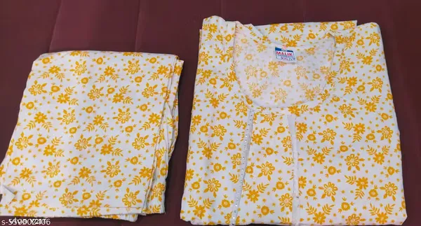Yellow_Cotton_Kurta_With_Plazzo