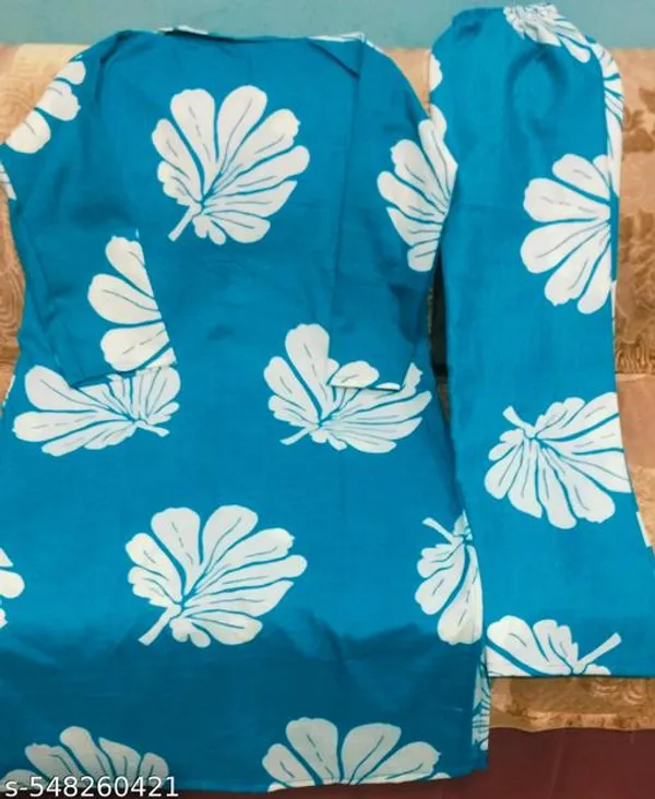 Blue_Cotton_Sherwani_Kurta_With_Bottom