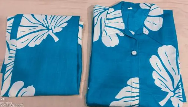 Blue_Cotton_Sherwani_Kurta_With_Bottom