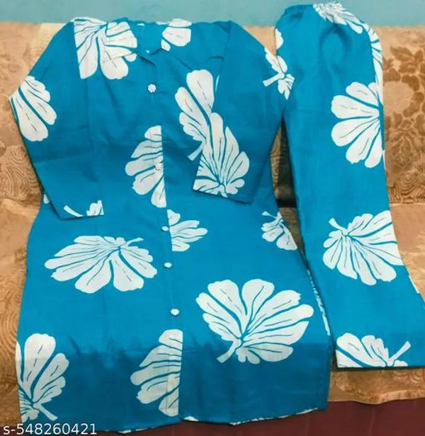 Blue_Cotton_Sherwani_Kurta_With_Bottom