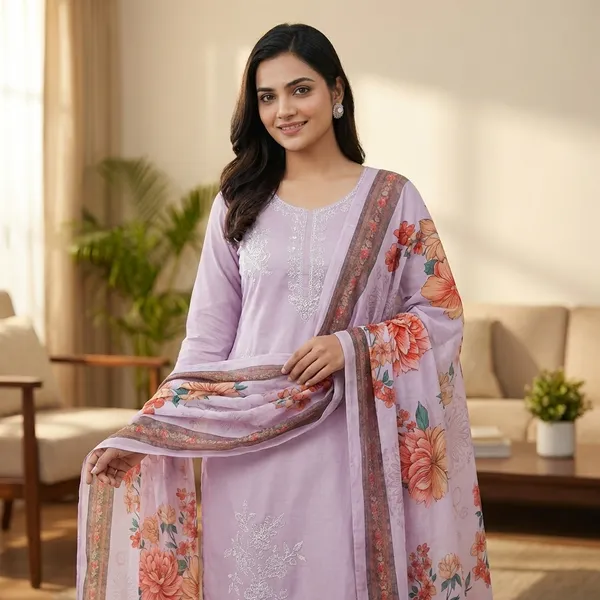 Lavender_Embroidered_Cotton_Suit_Set_With_Floral_Dupatta
