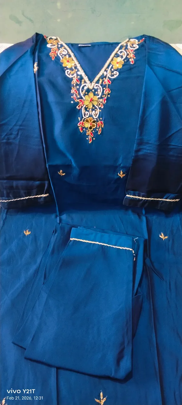 Blue_Embroidered_Suit_Set_With_Floral_Dupatta_3_Piece
