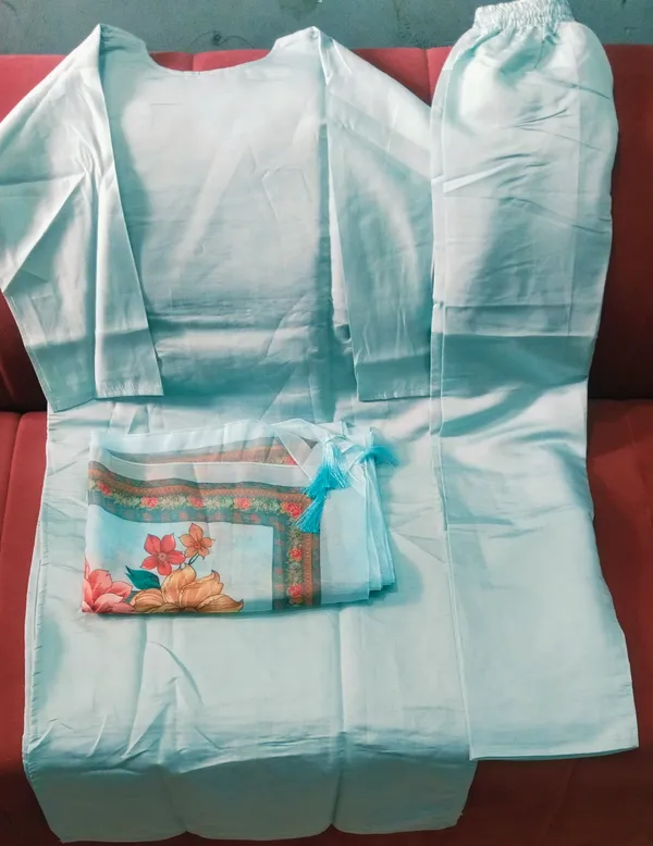 Mint_Green_Embroidered_Kurta_Set_With_Floral_Dupatta