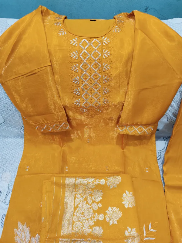 Mustard_Yellow_Embroidered_Ethnic_Suit_Set_With_Dupatta