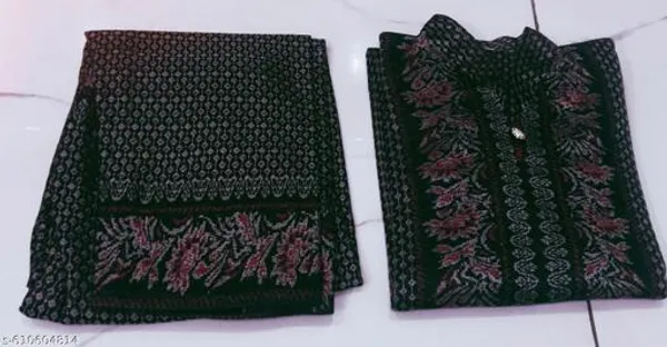 Black_Cotton_Woolen_Kurta_With_Bottom