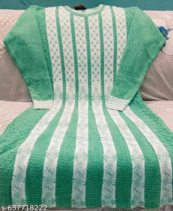 Mint_Green_Cotton_Frock_Suit_With_Bottom_And_Dupatta