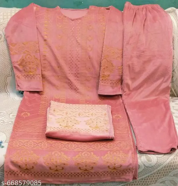 Pink_Beautiful_Kurta_With_Bottom_And_Dupatta