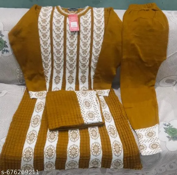 Yellow_Cotton_Beautiful_Frock_Suit_With_Bottom_And_Dupatta