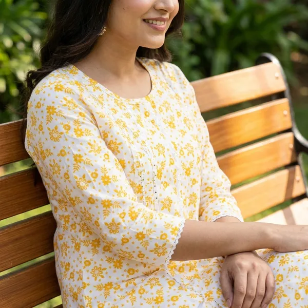 Yellow_Cotton_Kurta_With_Plazzo