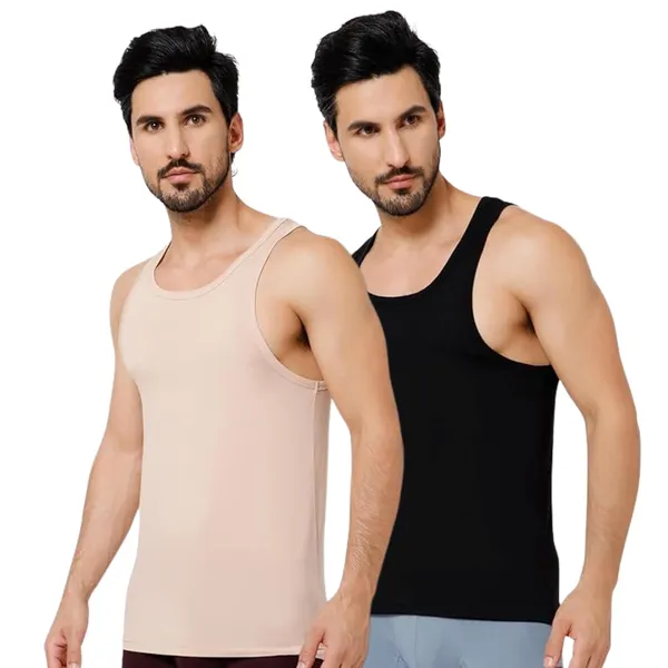 OXYZONE_Men's_Modal_Vest_Set_Super_Soft_Solid_Round_Neck_Sleeveless_Baniyan_Innerwear_for_Men,_Breathable,_Odour-Free,_Anti_Bacterial_Regular_Fit_Undershirt,_Pack_of_2