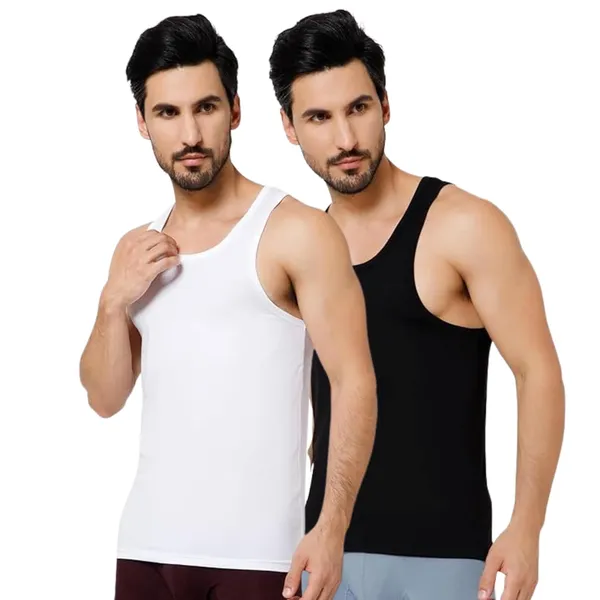 OXYZONE_Men's_Modal_Vest_Set_Super_Soft_Solid_Round_Neck_Sleeveless_Baniyan_Innerwear_for_Men,_Breathable,_Odour-Free,_Anti_Bacterial_Regular_Fit_Undershirt,_Pack_of_2