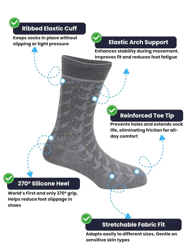 OXYZONE_3_Pair_Combo_Calf_Length_Socks_for_Men,_Mercerized_Cotton_Cushioned_Heel_&_Toe,_Anti_Bacterial_&_Anti_Odour_Socks_Set_for_Sports,_Gym,_Casual_Wear_-_Multicolour