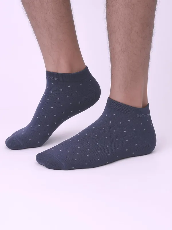 OXYZONE_3_Pair_Combo_Ankle_Length_Socks_for_Men,_Mercerized_Cotton_Cushioned_Heel_&_Toe,_Anti_Bacterial_&_Anti_Odour_Socks_Set_for_Sports,_Gym,_Casual_Wear_-_Multicolour