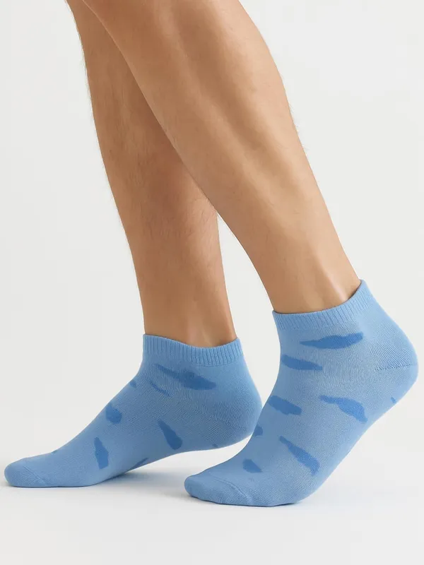 OXYZONE_3_Pair_Combo_Ankle_Length_Socks_for_Men,_Mercerized_Cotton_Cushioned_Heel_&_Toe,_Anti_Bacterial_&_Anti_Odour_Socks_Set_for_Sports,_Gym,_Casual_Wear_-_Multicolour