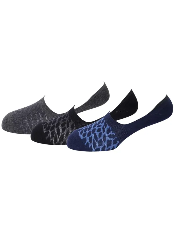 OXYZONE_3_Pair_Combo_Low-Cut_Invisible_No-Show_Socks_for_Men,_Mercerized_Cotton_Cushioned_Heel_&_Toe,_Anti_Bacterial_&_Anti_Odour_Socks_Set_for_Sports,_Gym,_Casual_Wear_-_(Multicolour)