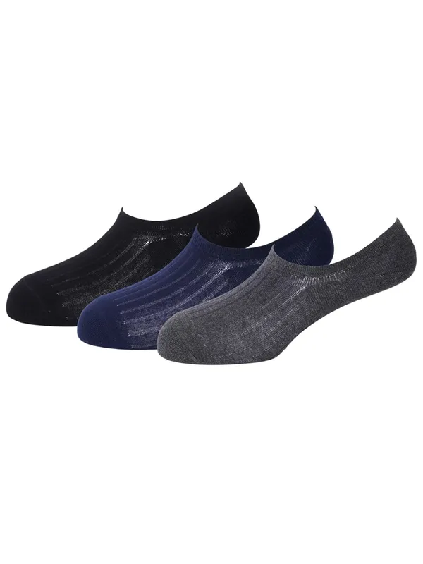 OXYZONE_3_Pair_Combo_Low-Cut_Invisible_No-Show_Socks_for_Men,_Mercerized_Cotton_Cushioned_Heel_&_Toe,_Anti_Bacterial_&_Anti_Odour_Socks_Set_for_Sports,_Gym,_Casual_Wear_-_(Multicolour)