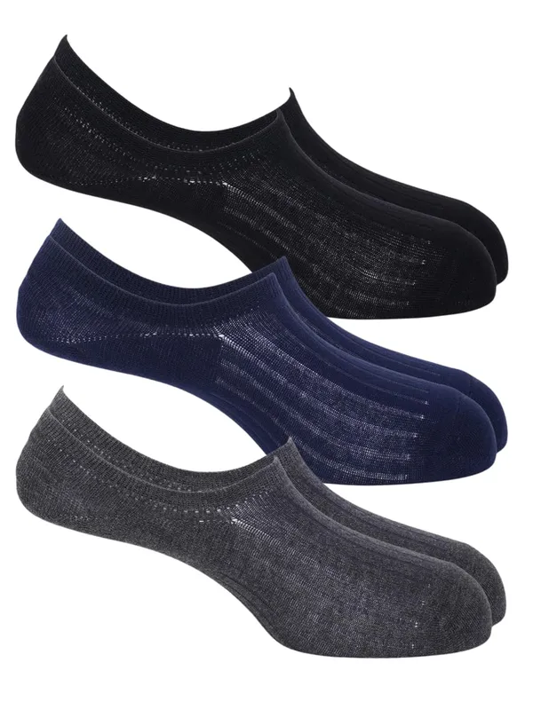 OXYZONE_3_Pair_Combo_Low-Cut_Invisible_No-Show_Socks_for_Men,_Mercerized_Cotton_Cushioned_Heel_&_Toe,_Anti_Bacterial_&_Anti_Odour_Socks_Set_for_Sports,_Gym,_Casual_Wear_-_(Multicolour)