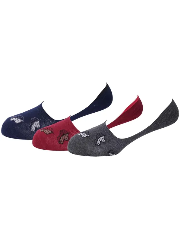 OXYZONE_3_Pair_Combo_Low-Cut_Invisible_No-Show_Socks_for_Men,_Mercerized_Cotton_Cushioned_Heel_&_Toe,_Anti_Bacterial_&_Anti_Odour_Socks_Set_for_Sports,_Gym,_Casual_Wear_-_(Multicolour)