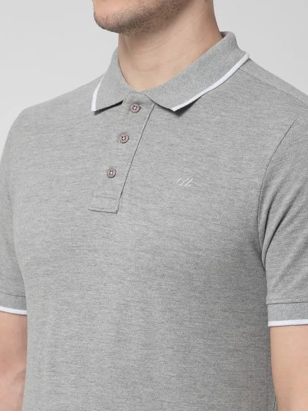 OXYZONE_Solid_Cotton_Polo_T_Shirt_for_Men,_Half_Sleeve_Tees,_Slim_Fit_Casual_Mens_Polo_Tshirt,_Everyday_Wear_Soft_&_Breathable_Fabric_Cotton_T-Shirt_for_Man