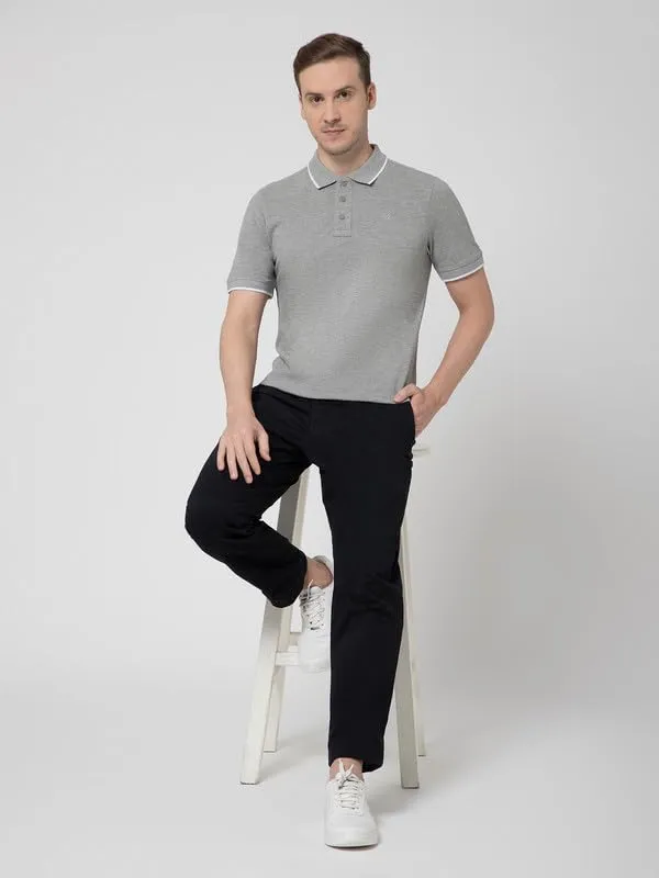 OXYZONE_Solid_Cotton_Polo_T_Shirt_for_Men,_Half_Sleeve_Tees,_Slim_Fit_Casual_Mens_Polo_Tshirt,_Everyday_Wear_Soft_&_Breathable_Fabric_Cotton_T-Shirt_for_Man