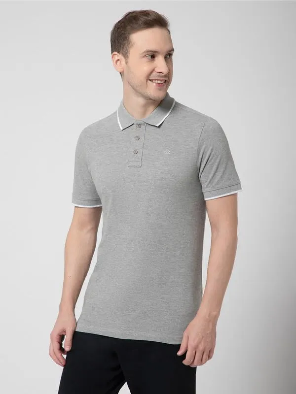 OXYZONE_Solid_Cotton_Polo_T_Shirt_for_Men,_Half_Sleeve_Tees,_Slim_Fit_Casual_Mens_Polo_Tshirt,_Everyday_Wear_Soft_&_Breathable_Fabric_Cotton_T-Shirt_for_Man