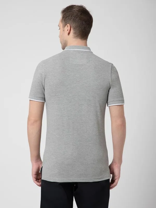 OXYZONE_Solid_Cotton_Polo_T_Shirt_for_Men,_Half_Sleeve_Tees,_Slim_Fit_Casual_Mens_Polo_Tshirt,_Everyday_Wear_Soft_&_Breathable_Fabric_Cotton_T-Shirt_for_Man