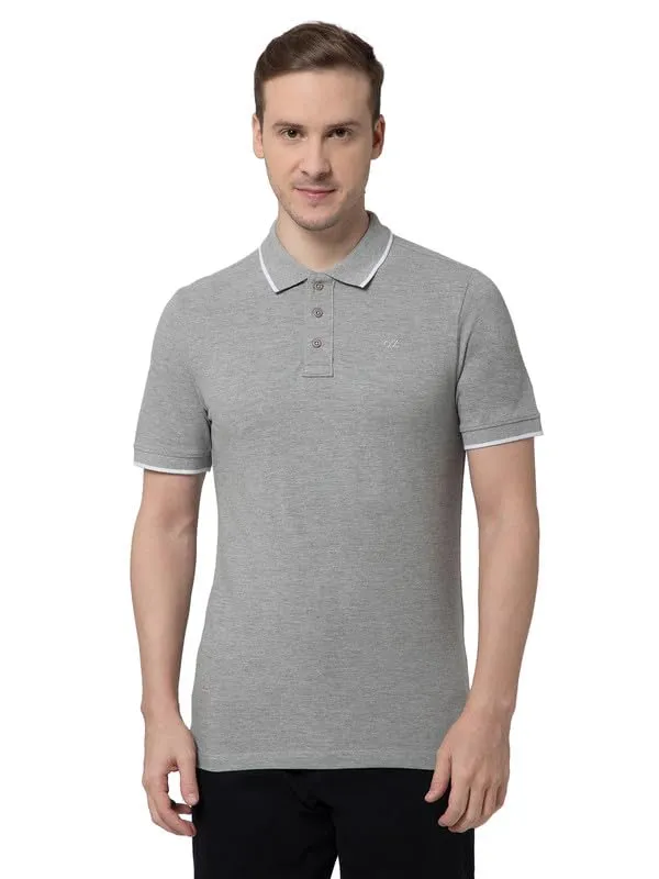 OXYZONE_Solid_Cotton_Polo_T_Shirt_for_Men,_Half_Sleeve_Tees,_Slim_Fit_Casual_Mens_Polo_Tshirt,_Everyday_Wear_Soft_&_Breathable_Fabric_Cotton_T-Shirt_for_Man