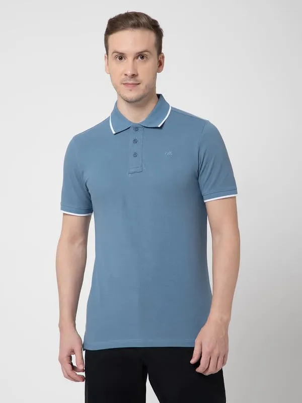 OXYZONE_Solid_Cotton_Polo_T_Shirt_for_Men,_Half_Sleeve_Tees,_Slim_Fit_Casual_Mens_Polo_Tshirt,_Everyday_Wear_Soft_&_Breathable_Fabric_Cotton_T-Shirt_for_Man