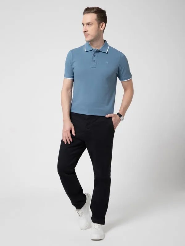 OXYZONE_Solid_Cotton_Polo_T_Shirt_for_Men,_Half_Sleeve_Tees,_Slim_Fit_Casual_Mens_Polo_Tshirt,_Everyday_Wear_Soft_&_Breathable_Fabric_Cotton_T-Shirt_for_Man