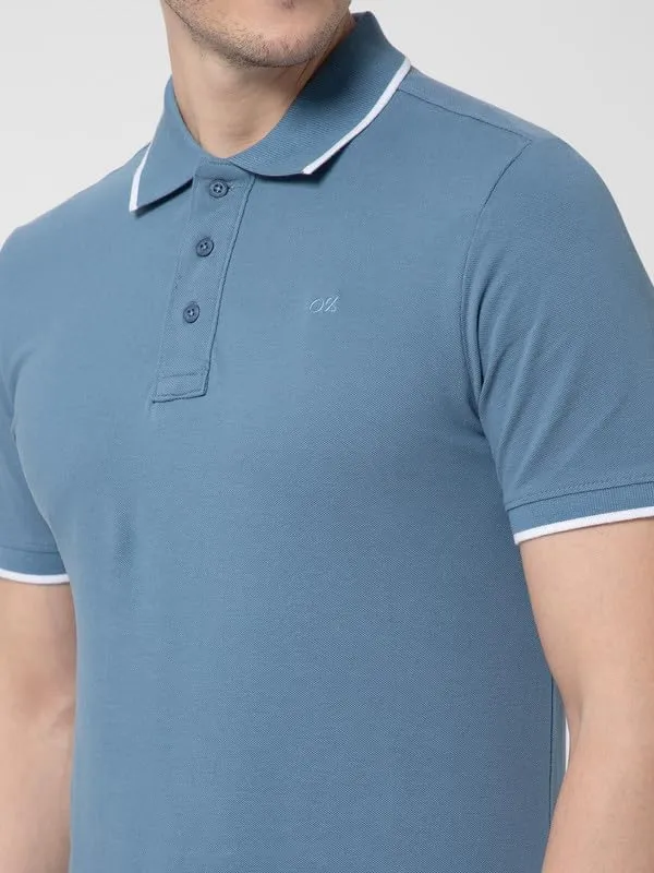 OXYZONE_Solid_Cotton_Polo_T_Shirt_for_Men,_Half_Sleeve_Tees,_Slim_Fit_Casual_Mens_Polo_Tshirt,_Everyday_Wear_Soft_&_Breathable_Fabric_Cotton_T-Shirt_for_Man
