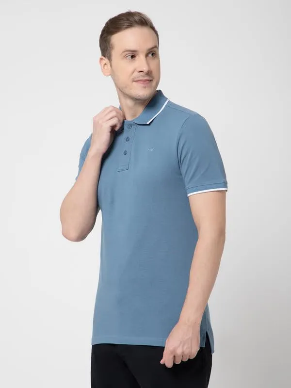 OXYZONE_Solid_Cotton_Polo_T_Shirt_for_Men,_Half_Sleeve_Tees,_Slim_Fit_Casual_Mens_Polo_Tshirt,_Everyday_Wear_Soft_&_Breathable_Fabric_Cotton_T-Shirt_for_Man