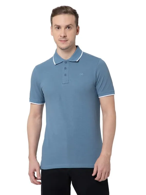OXYZONE_Solid_Cotton_Polo_T_Shirt_for_Men,_Half_Sleeve_Tees,_Slim_Fit_Casual_Mens_Polo_Tshirt,_Everyday_Wear_Soft_&_Breathable_Fabric_Cotton_T-Shirt_for_Man