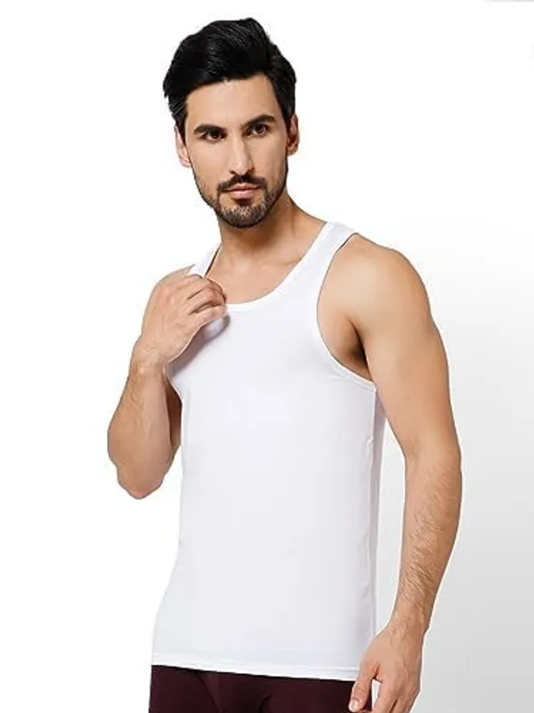 OXYZONE_Men's_Supima_Cotton_Vest_Super_Soft_Solid_Round_Neck_Sleeveless_Baniyan_Innerwear_for_Men,_Breathable,_Odour-Free,_Anti_Bacterial_Finish_Regular_Fit_Undershirt_-_White,_Pack_of_2