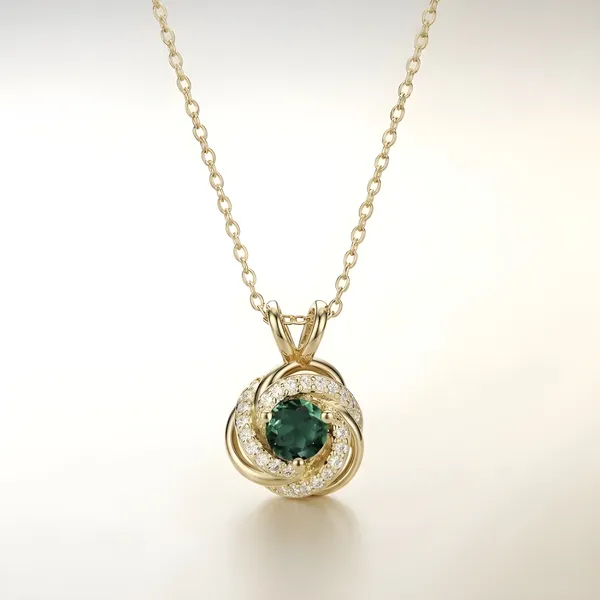 Emerald_Grace_Silver_Pendant