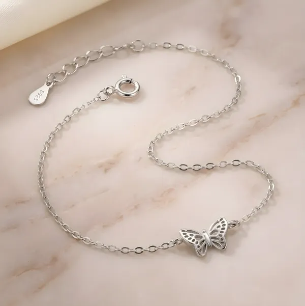 Aurelia_Butterfly_silver_Anklet