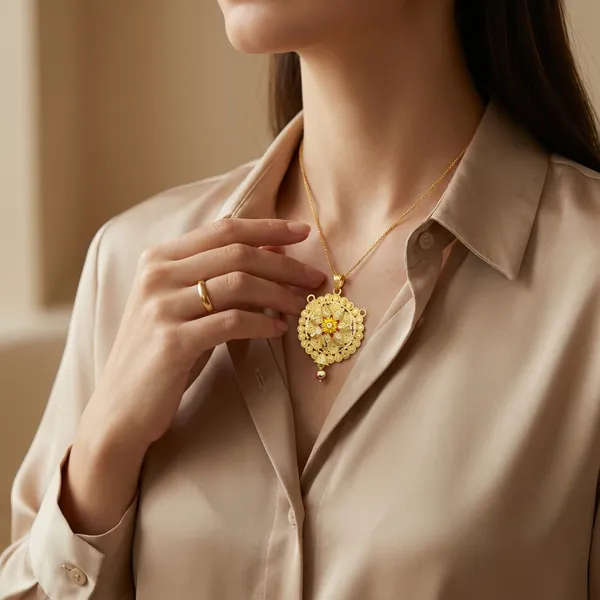Gold_Alloy_Pendant_For_Women