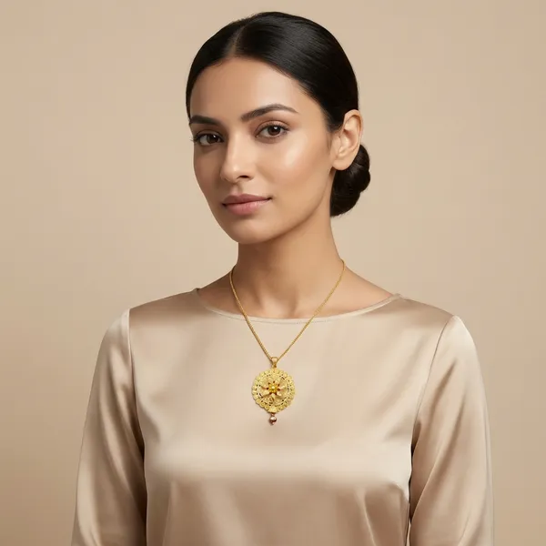 Gold_Alloy_Pendant_For_Women