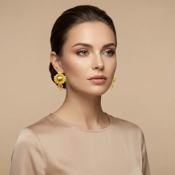 Gold_Alloy_Traditional_Earring_For_Women