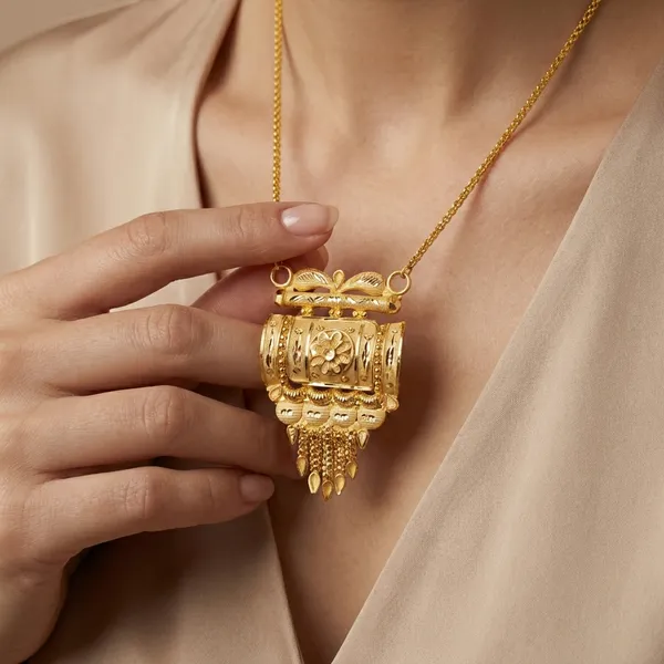 Gold_Alloy_Pendant_For_Women