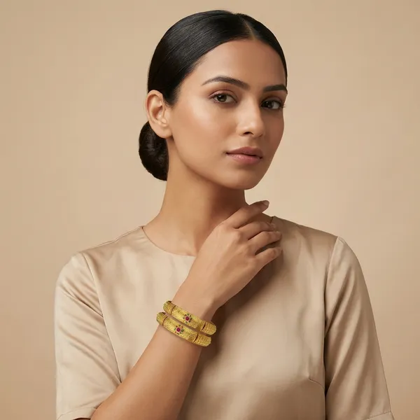 Gold_Alloy_Bangle_Set_(2_Pieces)_For_Women