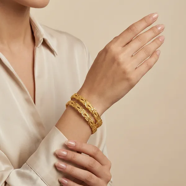 Gold_Alloy_Bangle_Set_(2_Pieces)_For_Women