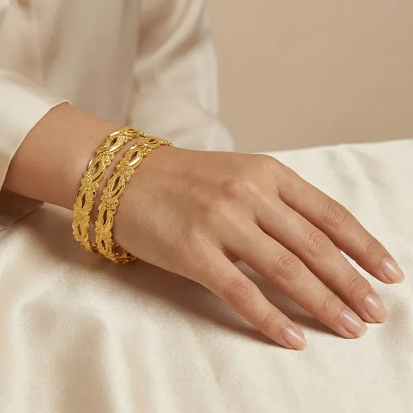 Gold_Alloy_Bangle_Set_(2_Pieces)_For_Women