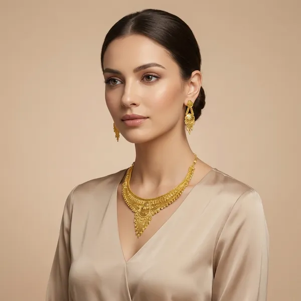 Gold_Alloy_Necklace_With_Earrings_Set_For_Women