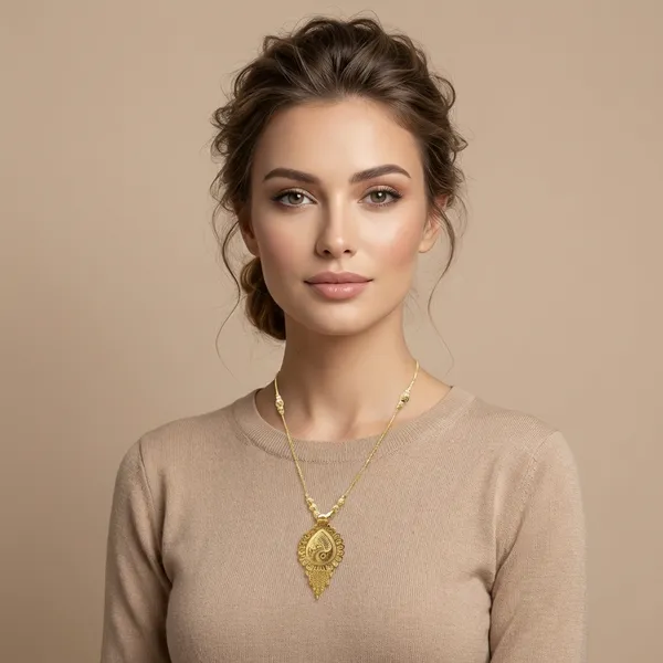 Gold_Alloy_Chain_Pendant_Set_For_Women