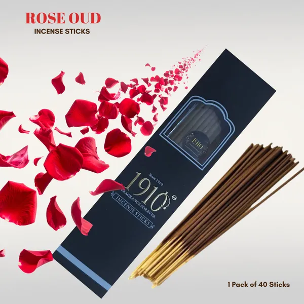 ROSE_OUD_Fragrance_Agarbatti__Incense_Sticks_with_Holder_(Pack_Of_40_Sticks_)
